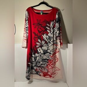 Black and White Asymmetrical Sheath Mini Dress